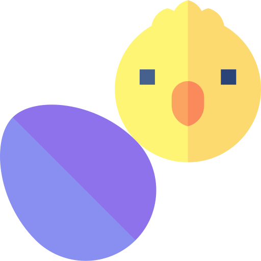 Easter bird Basic Straight Flat icon