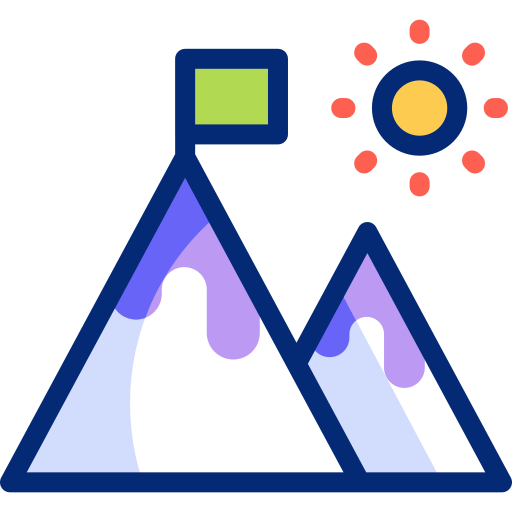 山 Basic Accent Lineal Color icon