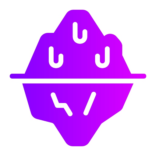 氷山 Generic gradient fill icon