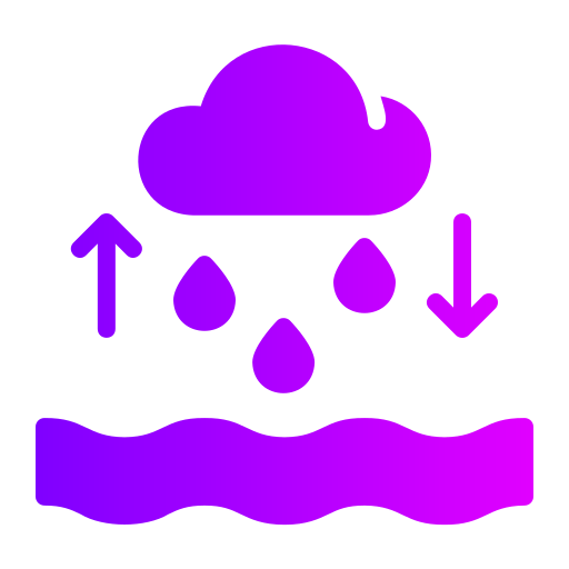물 순환 Generic gradient fill icon