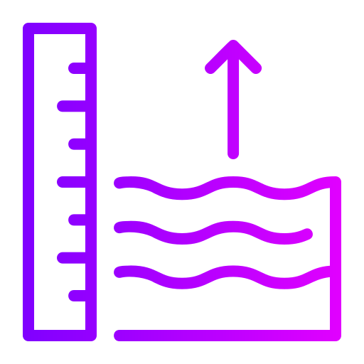 Water level Generic gradient outline icon