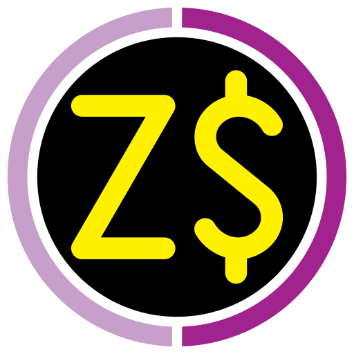 dólar de zimbabwe Generic color fill icono