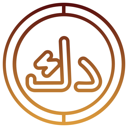 dinaro kuwaitiano Generic gradient outline icona