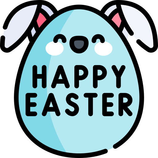 Easter monday day Kawaii Lineal color icon