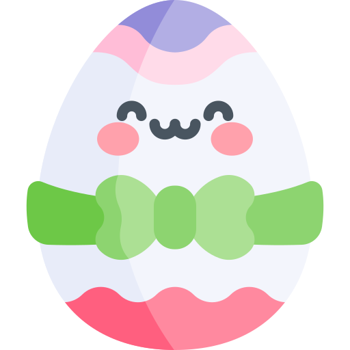 Пасхальное яйцо Kawaii Flat иконка