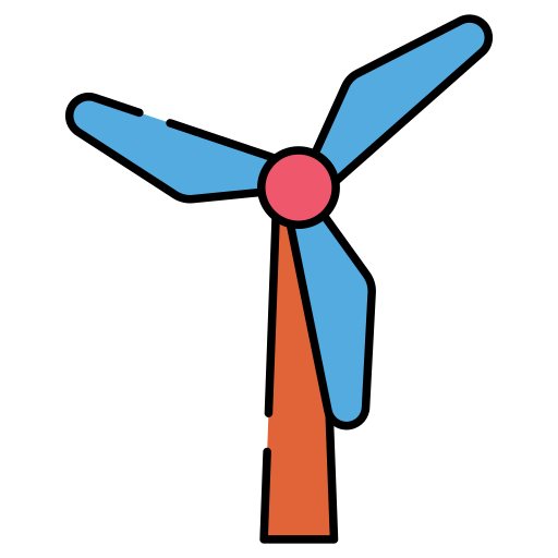 turbina eolica Generic color lineal-color icona
