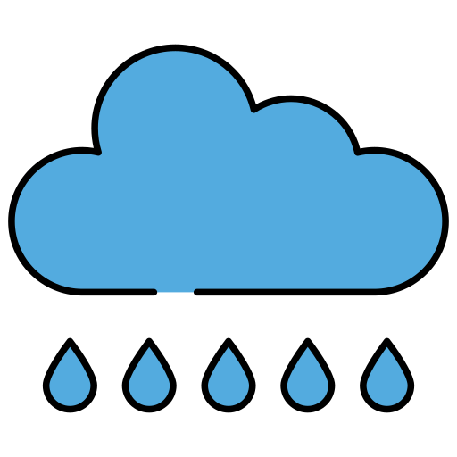 deszczowa chmura Generic color lineal-color ikona