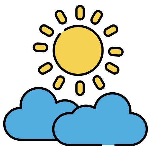 Partly sunny day Generic color lineal-color icon