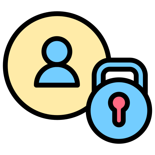 User lock Generic color lineal-color icon