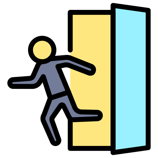 Выходная дверь Generic color lineal-color иконка