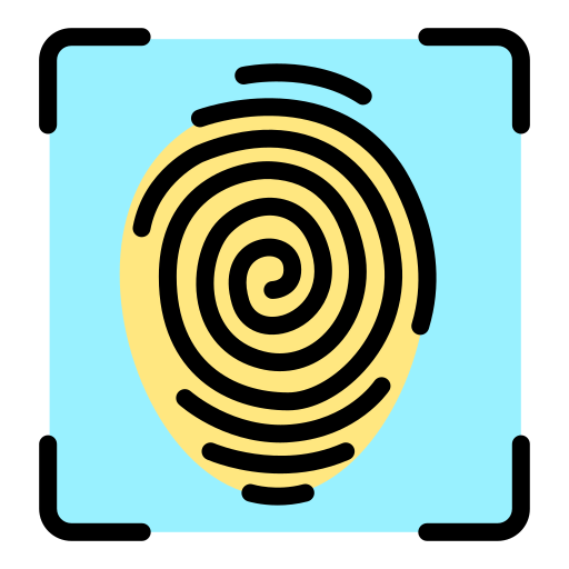 Fingerprint scan Generic color lineal-color icon