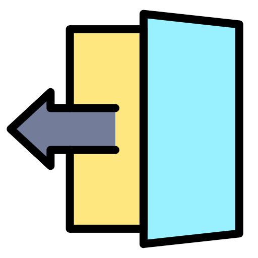 puerta de salida Generic color lineal-color icono