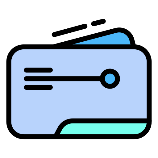 tarjeta de identificación Generic color lineal-color icono