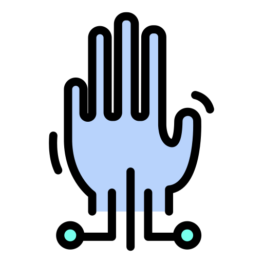 Hand control Generic color lineal-color icon