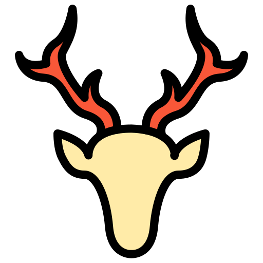 사슴 Generic color lineal-color icon