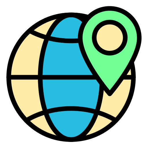 世界地図 Generic color lineal-color icon