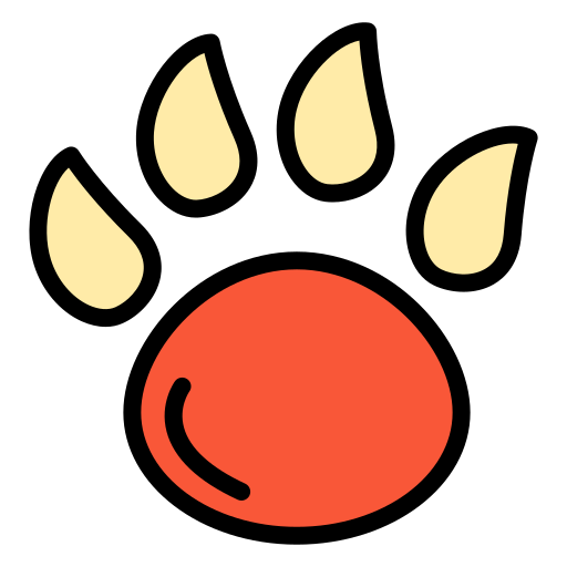 Pawprint Generic color lineal-color icon