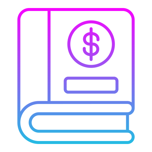 Accounting book Generic gradient outline icon