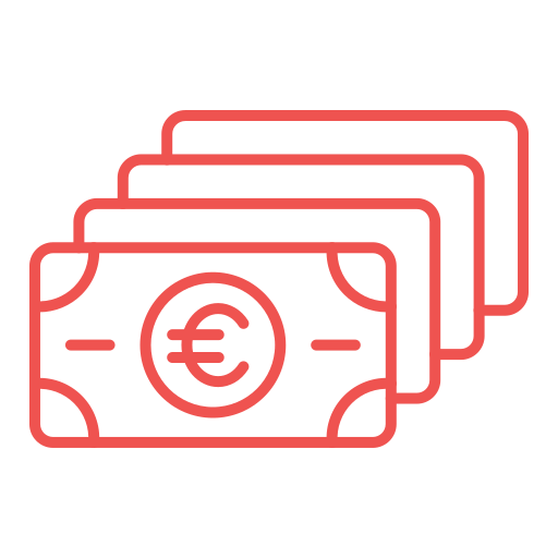 euro Generic black outline icon