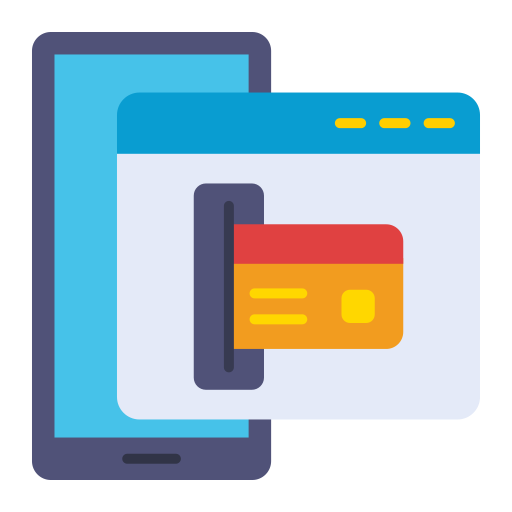 Smartphone payment Generic color fill icon