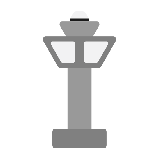 wieża kontroli Generic color fill ikona