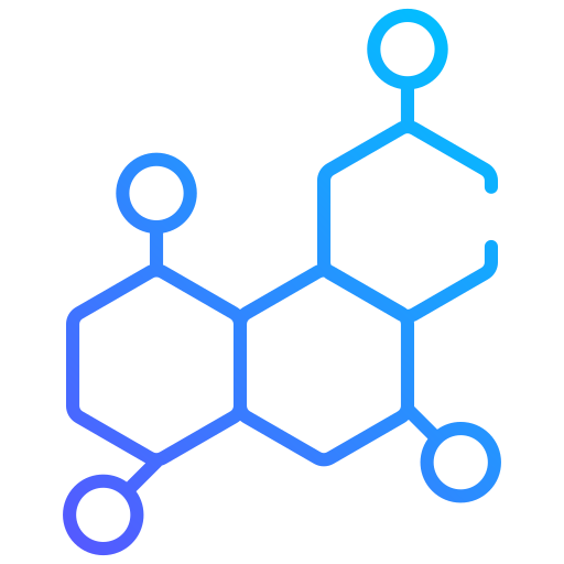 molecola Generic gradient outline icona