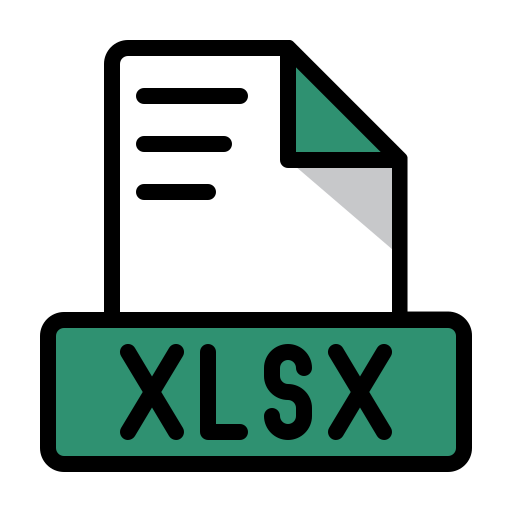 xlsx Generic color lineal-color icon