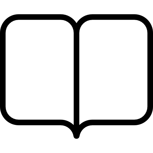 Open blank book  icon