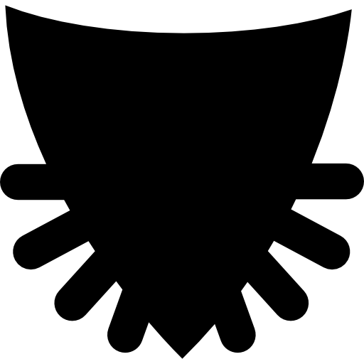 scudo con punte  icona
