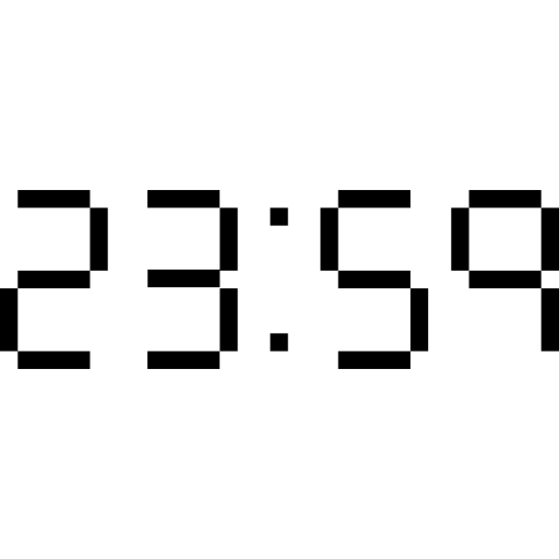 digital Clock midnight  icon