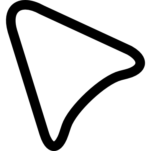 ponteiro triangular  Ícone