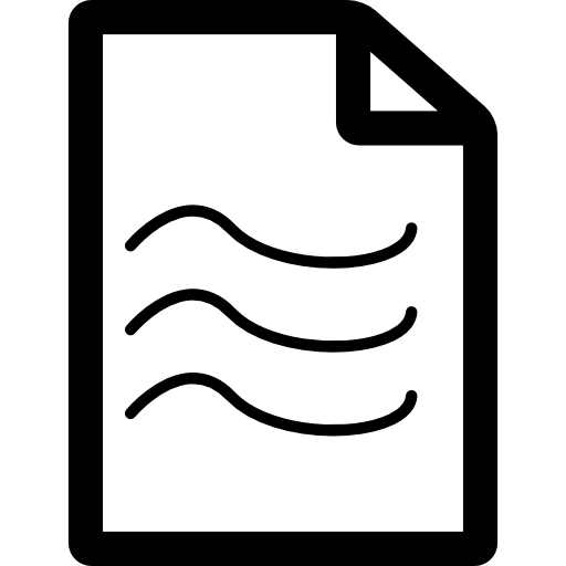 document texte plié  Icône