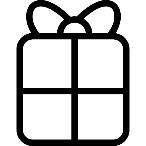 caja de regalo  icono