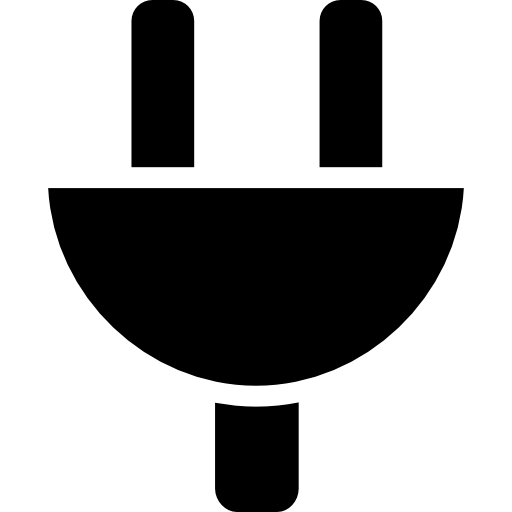 schwarzer steckkopf  icon