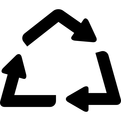 frecce di riciclaggio  icona