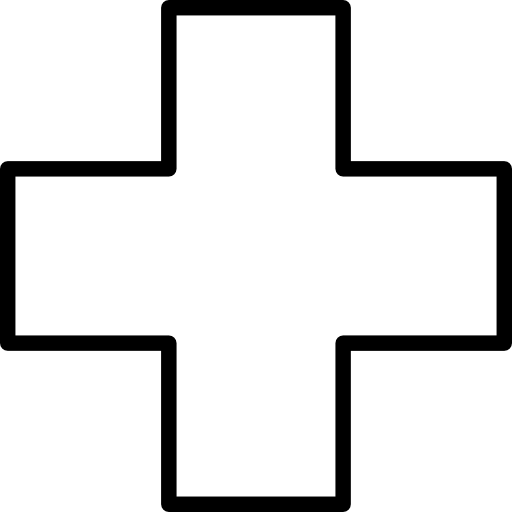 croce bianca  icona