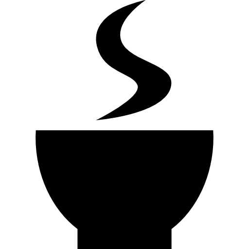 taza caliente Basic Straight Filled icono