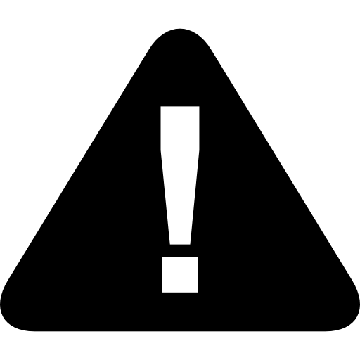 warnung straßenschild Basic Straight Filled icon