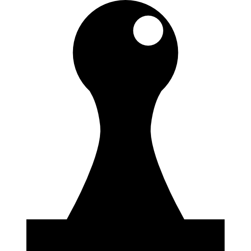 Шахматная пешка Basic Straight Filled иконка