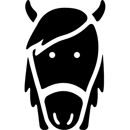 cabeza de caballo  icono