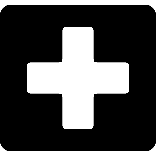 croce all'interno di un quadrato Basic Straight Filled icona