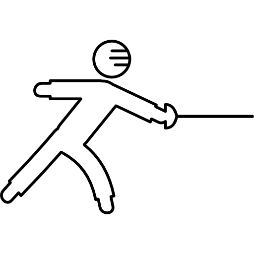 Man Fencing  icon