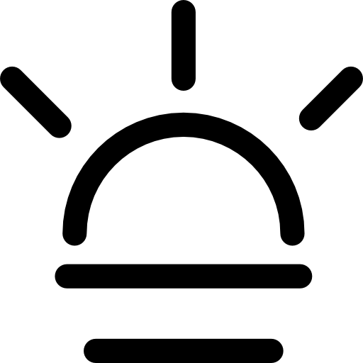 日の出または日の入り  icon
