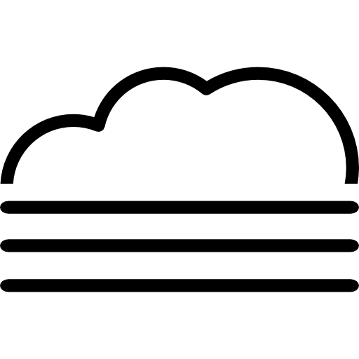 mist en wolk  icoon