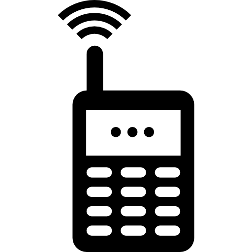 vecchia chiamata di telefono cellulare  icona