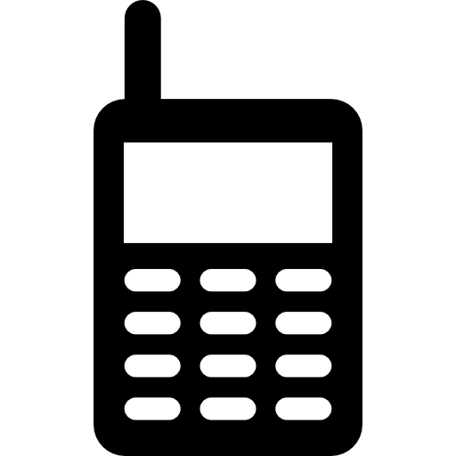 teléfono móvil vintage  icono