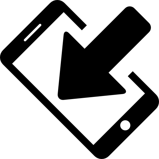 señal de recepción de smartphone  icono