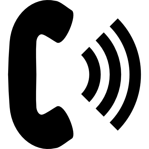 telefon ohrmuschel mit hoher lautstärke  icon