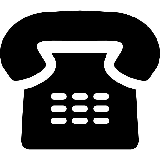 古いデザインの電話機  icon