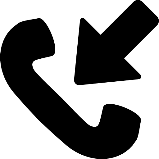 binnenkomend telefoongesprek  icoon